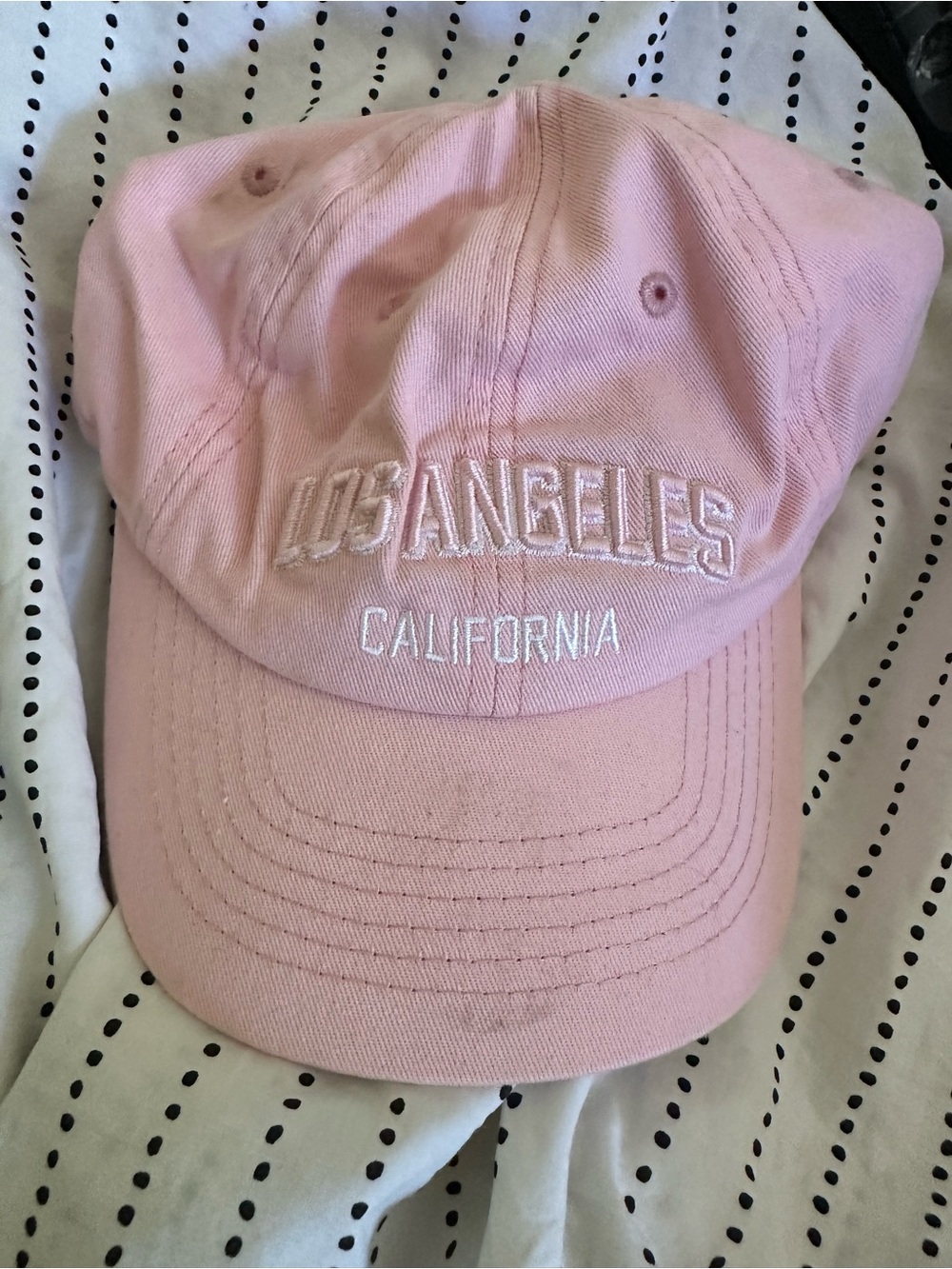 Los Angeles California Pink Baseball Cap